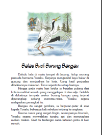 Balas Budi Burung Bangau